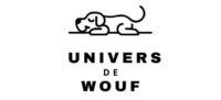 logo univers de wouf avec un chien